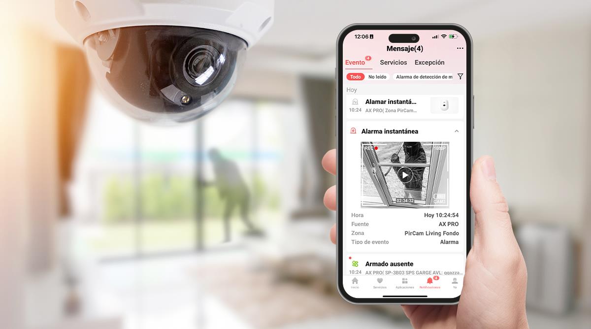 Alarmas de seguridad con notificaciones en tiempo real