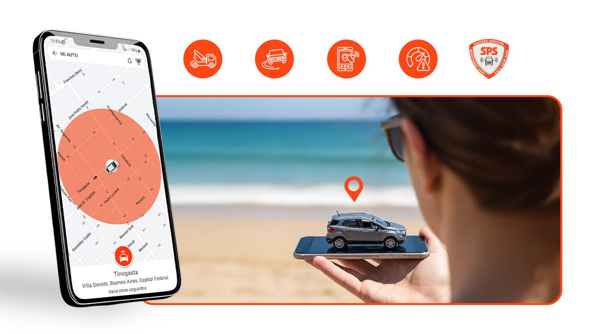 Protege tu auto en vacaciones con con GPS y monitoreo SPS