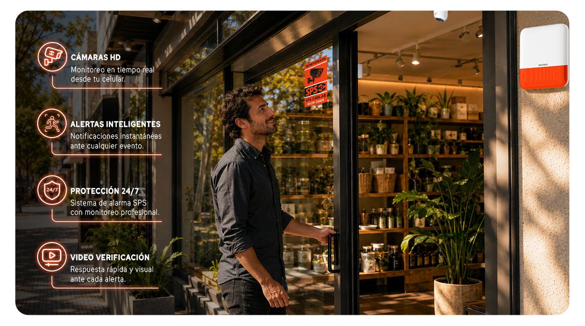 Tipos de alarmas para comercios y sus características