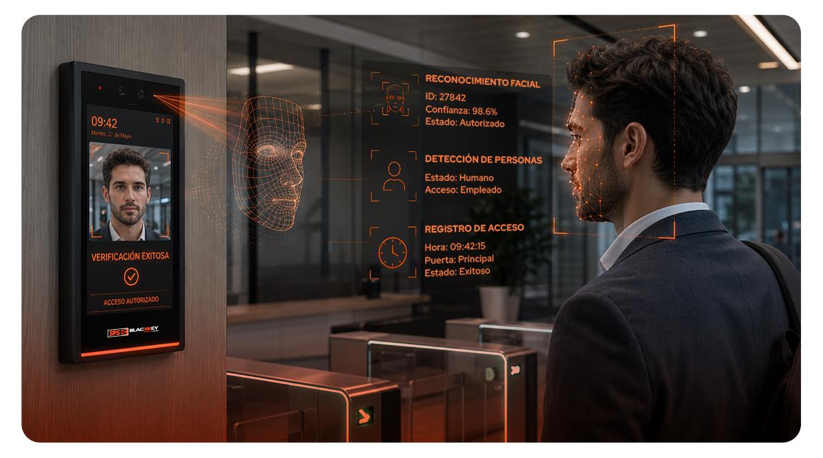 Control de acceso facial: Cómo funciona el reconocimiento facial en empresas 