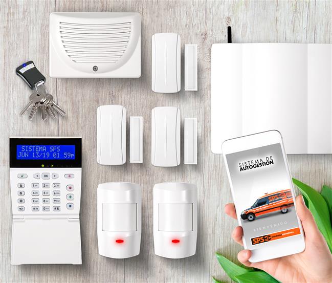 Kit de Alarmas domiciliarias para 4 ambientes